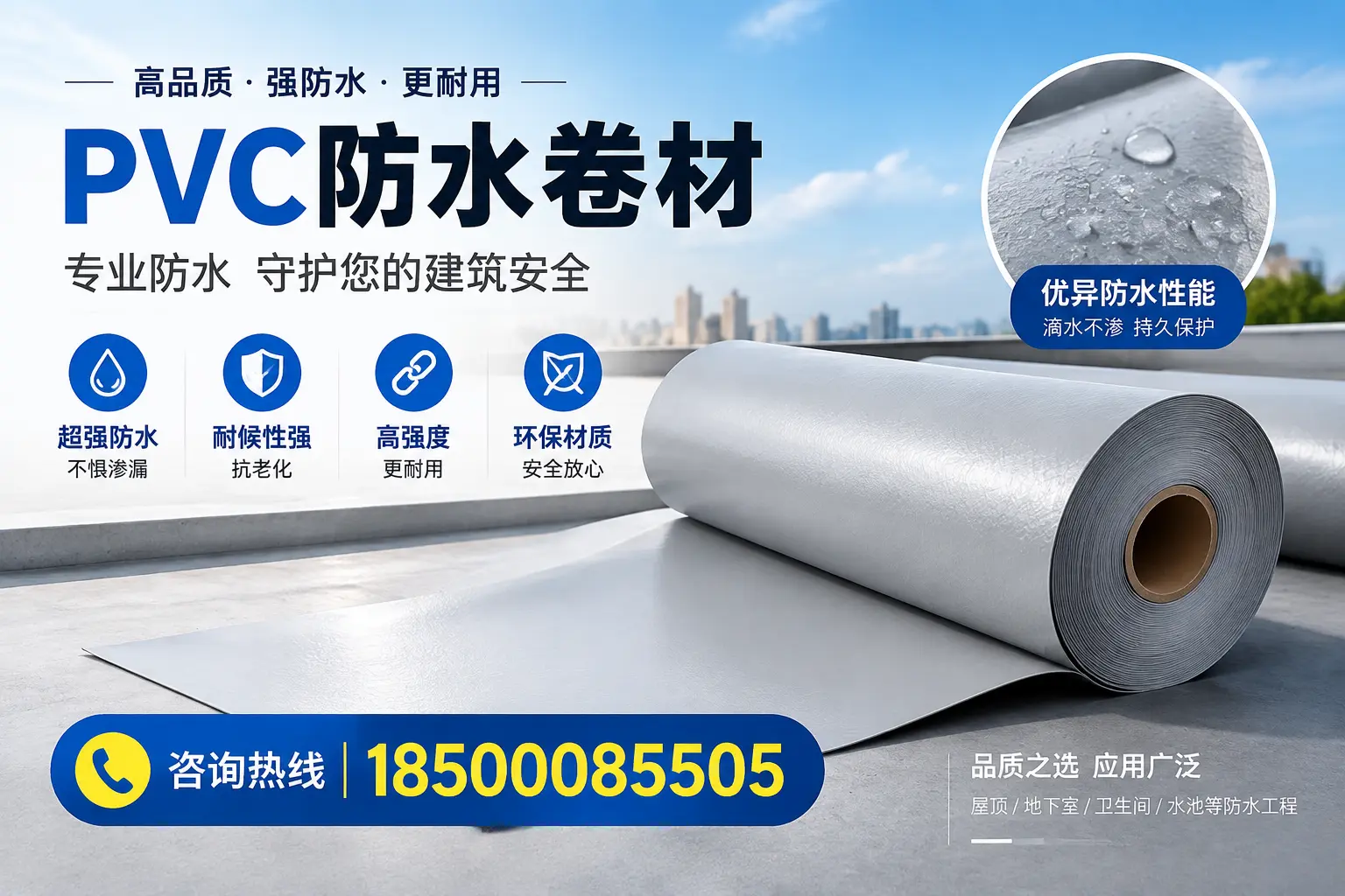 哈尔滨地区pvc防水卷材的市场现状与发展趋势